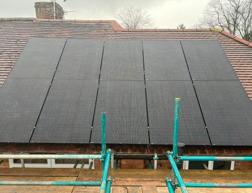 10 Panels with iCS inverter and batteries 10 Panel install